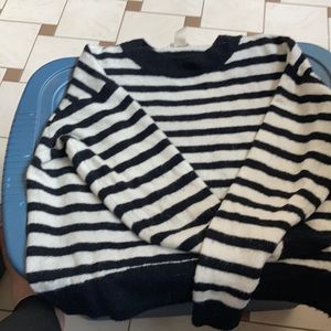 Oversized striped sweater